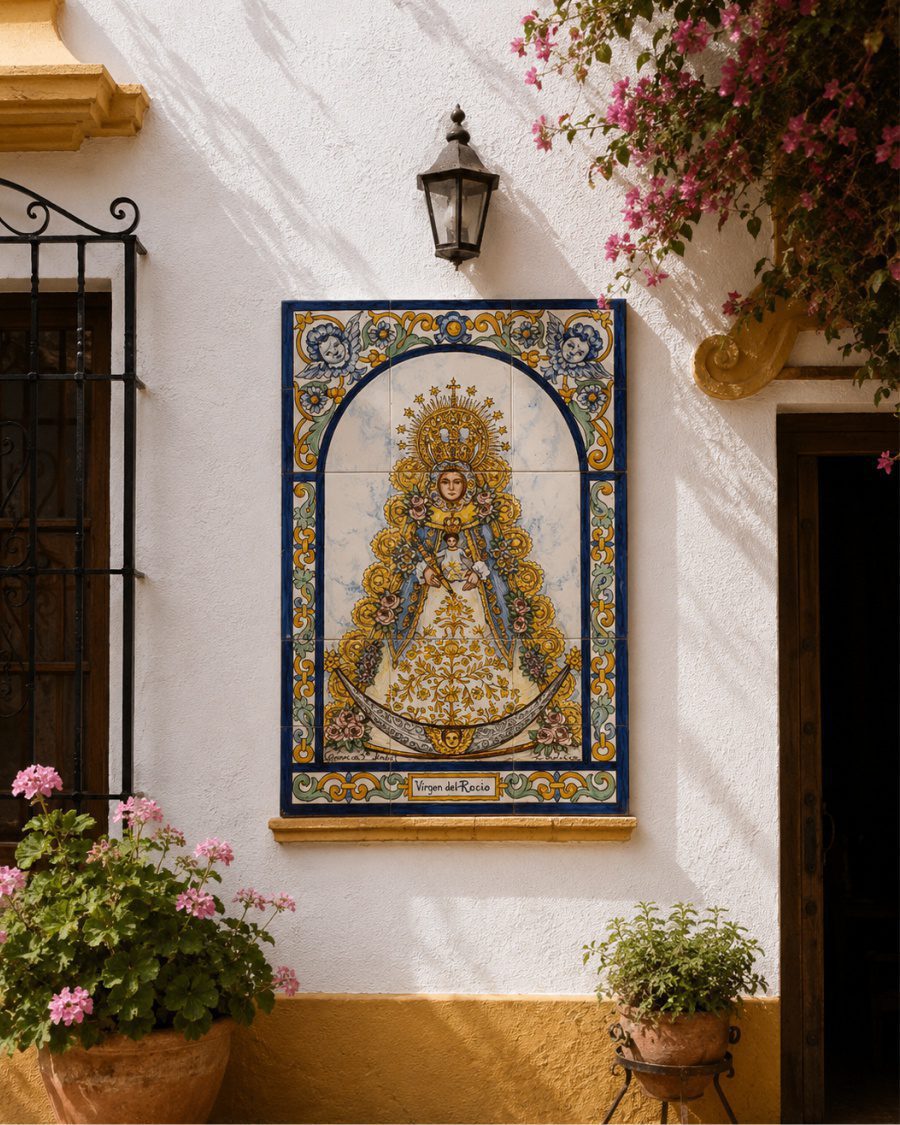 10 virgen rocío mosaico ceramica